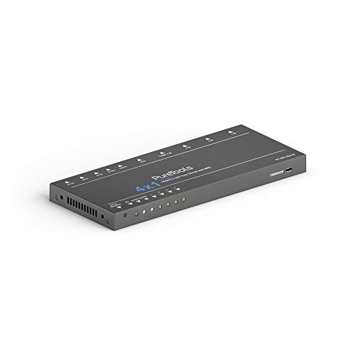 PureTools SW-HD4E - 4x1, 4K 18Gbps HDMI Umschalter mit „TMDS Auto Sense“ und ARC von PureTools