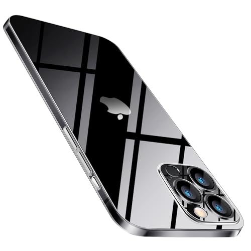 Purluct Dünne Schutzhülle für iPhone 16 Pro, papierdünn, transparente Oberfläche, vergilbt nicht, Ultra-Schutzhülle mit Kameraschutz 6,3 Zoll (16,3 cm) (transparent) von Purluct