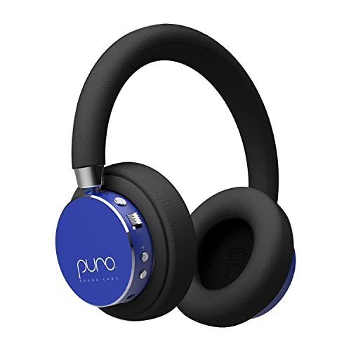Puro Sound Labs BT2200-Plus Lautstärkebegrenzende Bluetooth-Kopfhörer für Kinder - Sicherere Kopfhörer für Kinder - Studio-Qualität und Geräuschisolierung – Blau von Puro Sound Labs