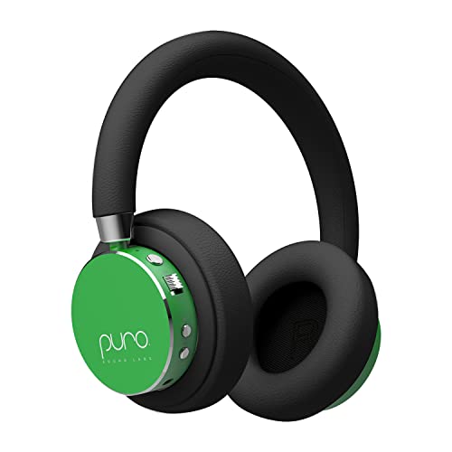 Puro Sound Labs BT2200-Plus Lautstärkebegrenzende Bluetooth-Kopfhörer für Kinder - Sicherere Kopfhörer für Kinder - Studio-Qualität und Geräuschisolierung – Grün von Puro Sound Labs