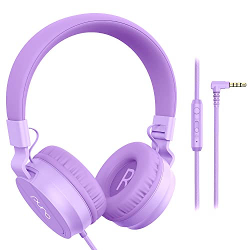 Puro Sound Labs PuroBasic Volume Limiting Wired Headphones for Kids, Boys, Girls 2+ Foldable & Adjustable Headband, Compatible with iPad, iPhone, Android, PC & Mac – by, (Lila) von Puro Sound Labs