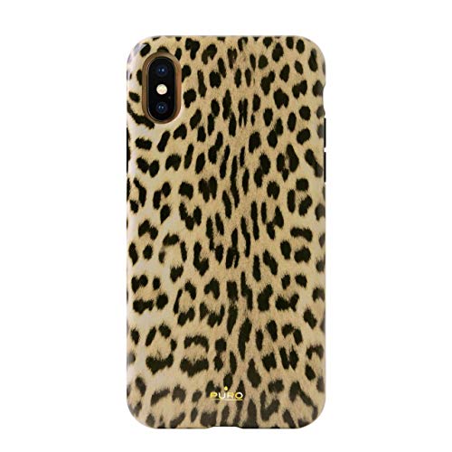 Puro Glam Cover Leopard iPhone X/XS Black von Puro