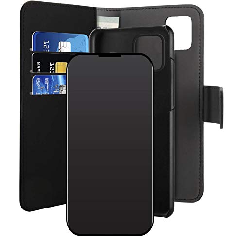 Puro Lederhülle für Apple iPhone 12 Pro Max + abnehmbare magnetische Schutzhülle, Schwarz, PUROFOLIOMAGNIP1267B, transparent Puro Lederhülle für Apple iPhone 12 Pro Max + abnehmbare magnetische Schutzhülle, Schwarz, PUROFOLIOMAGNIP1267B, transparent von Puro