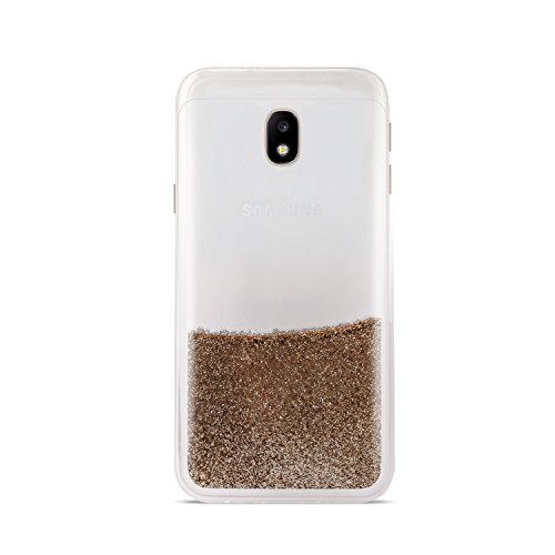 Puro SGGJ317SANDGOLD Sand Schutzhülle für Samsung Galaxy J3 (2017) Glitter Gold von Puro