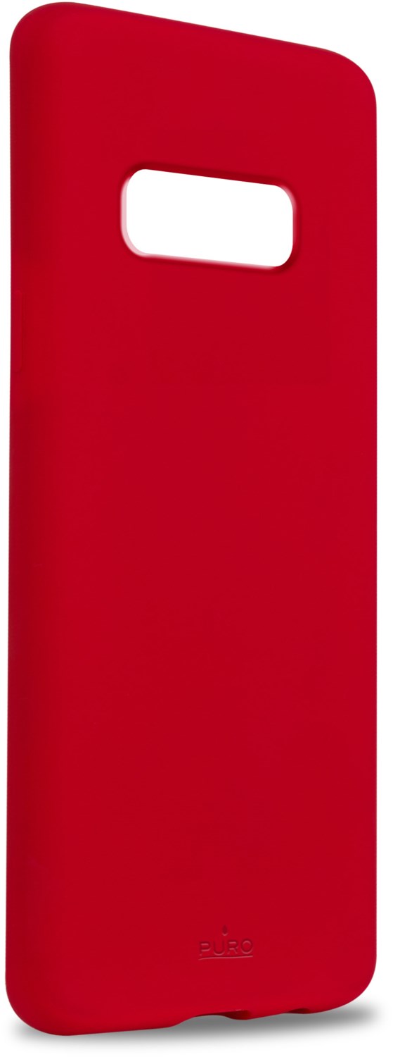 Silicon Cover microfiber für Galaxy S10 Lite rot von Puro