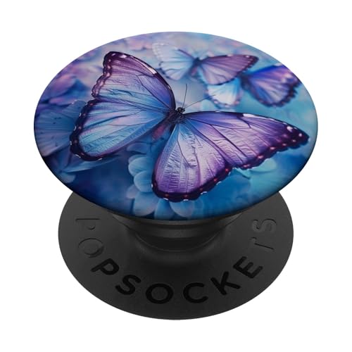 Lila Schmetterling Monarch Schmetterling Blume PopSockets Klebender PopGrip Lila Schmetterling Monarch Schmetterling Blume PopSockets Klebender PopGrip von Purple Art Butterfly Aestetic