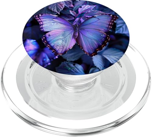 Lila Schmetterling PopSockets PopGrip für MagSafe von Purple Art Butterfly Aestetic