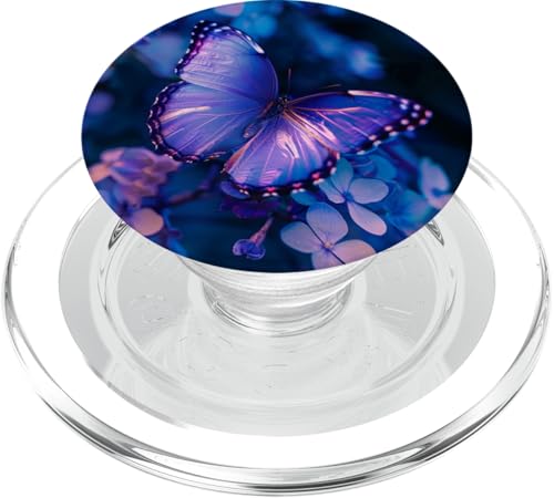 Lila Schmetterling PopSockets PopGrip für MagSafe von Purple Art Butterfly Aestetic
