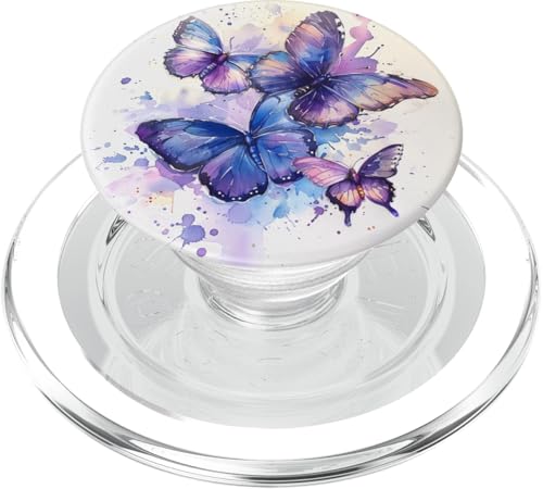 Monarch Butterfly Lila Aquarell PopSockets PopGrip für MagSafe Monarch Butterfly Lila Aquarell PopSockets PopGrip für MagSafe von Purple Art Butterfly Aestetic