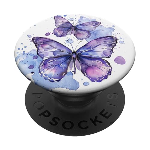 Monarch Schmetterling Lila PopSockets Klebender PopGrip Monarch Schmetterling Lila PopSockets Klebender PopGrip von Purple Art Butterfly Aestetic