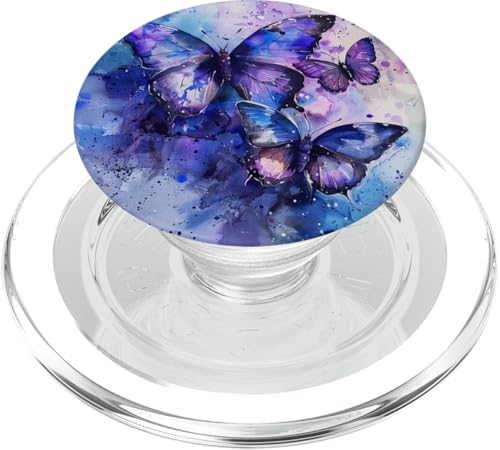 Monarch Schmetterling Lila PopSockets PopGrip für MagSafe von Purple Art Butterfly Aestetic