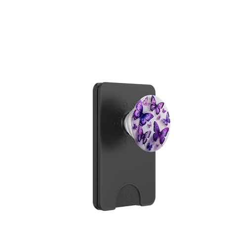 Violetter Monarch-Schmetterling PopSockets PopWallet für MagSafe Violetter Monarch-Schmetterling PopSockets PopWallet für MagSafe von Purple Art Butterfly Aestetic