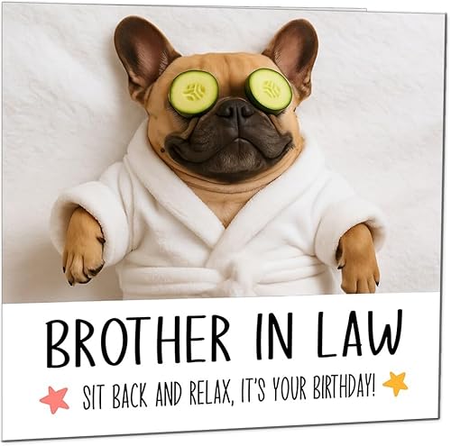 Geburtstagskarte für Schwiegerbruder, lustige französische Bulldogge, Geburtstagskarten für Schwiegerbruder Geburtstagskarte für Schwiegerbruder, lustige französische Bulldogge, Geburtstagskarten für Schwiegerbruder von Purple Fox