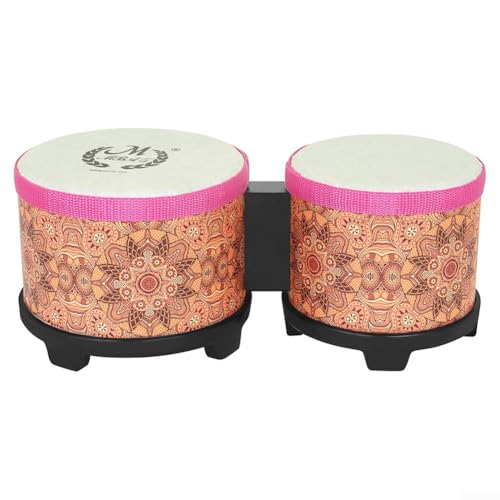 Bongo Drums zum Musiklernen, perfekt für Anfänger und Klassenzimmer (Orange) von Puupaa