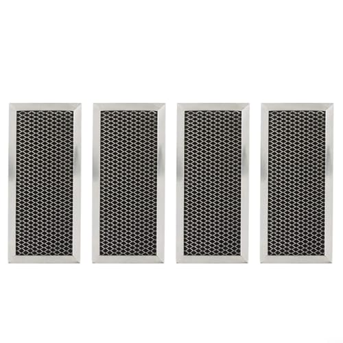 Mikrowellenfilter Ersatz 21,6 x 10,2 cm für JX81H WB02X10956 Mikrowellen-Kohlefilter (4 Stück) von Puupaa