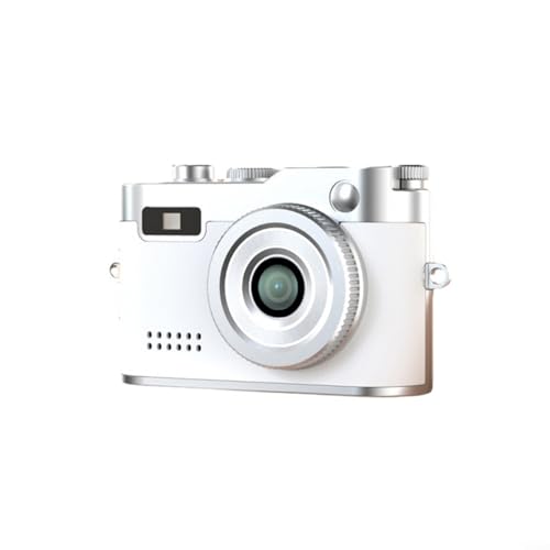 Puupaa Tragbare Digitalkamera mit 2,4 cm LCD-Bildschirm, 1080P HD Mini-Kamera, leichtes Metallgehäuse für Fotografie, Studenten, Erwachsene (weiß) von Puupaa