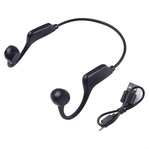 Puupaa X1 Knochenleitungs-Bluetooth-Kopfhörer, kabellose Sport-Kopfhörer mit TF-Karten-Unterstützung, Rauschunterdrückung, offenes Ohr-Design, integriertes Mikrofon, 7-8 Stunden Spielzeit (schwarz) Puupaa X1 Knochenleitungs-Bluetooth-Kopfhörer, kabellose Sport-Kopfhörer mit TF-Karten-Unterstützung, Rauschunterdrückung, offenes Ohr-Design, integriertes Mikrofon, 7-8 Stunden Spielzeit (schwarz) von Puupaa