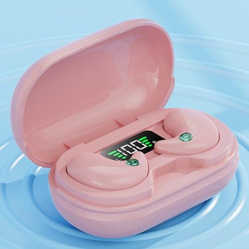 Unsichtbare Schlaf-Kopfhörer, wasserdicht, Bluetooth, Geräuschunterdrückung, Schlaf-Ohrhörer für Damen und Herren, integriertes Mikrofon (Rosa) von Puupaa
