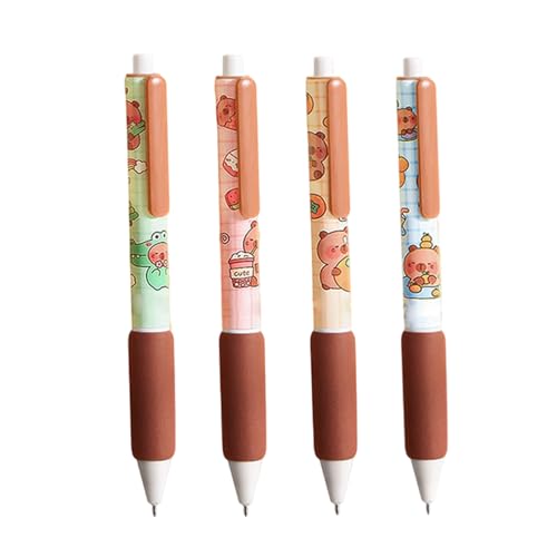 4Pcs Süßes Capybara-Stifte-Set, Cartoon-schwarzer Einziehbarer Capybara-Tintenstift 0.5mm, Glatte Schreibstifte, Feiner Stift Für Schüler Und Erwachsene Zum Tagebuchschreiben Skizzieren, Weicher Griff 4Pcs Süßes Capybara-Stifte-Set, Cartoon-schwarzer Einziehbarer Capybara-Tintenstift 0.5mm, Glatte Schreibstifte, Feiner Stift Für Schüler Und Erwachsene Zum Tagebuchschreiben Skizzieren, Weicher Griff von Puwaiio