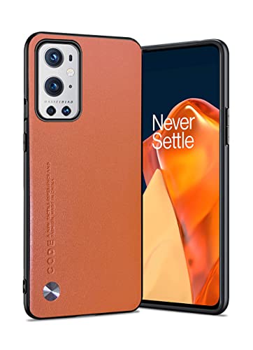 Puxssul Schutzhülle für OnePlus 9 Pro 5G (2021), weiche TPU-Kunstlederhülle, extrem leicht, ultraleicht, Kameraschutz, Lederhülle, Schutzhülle für OnePlus 9 Pro 5G (Orange) von Puxssul