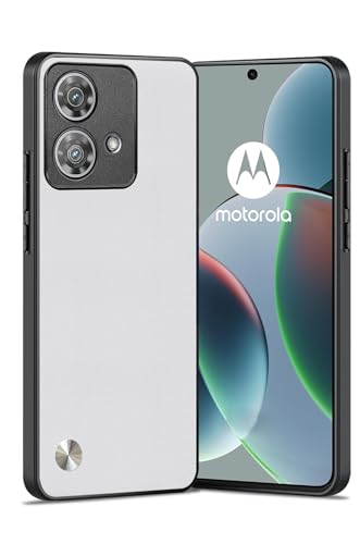 Puxssul für Motorola Moto Edge 40 Neo Hülle, weiche TPU Kunstleder Hülle,Extrem leichte Ultraleichte Kameraschutz Lederhülle für Motorola Moto Edge 40 Neo (Weiß) von Puxssul
