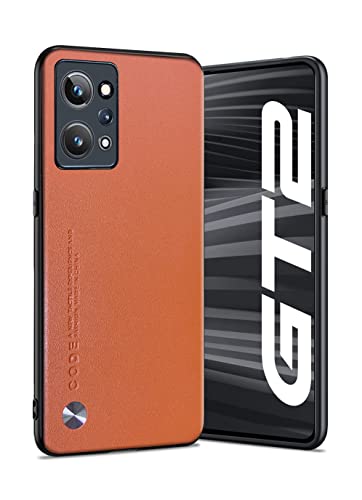 Puxssul für Realme GT Neo 2/Realme GT2 Hülle, weiche TPU Kunstleder Hülle,Extrem leichte Ultraleichte Kameraschutz Lederhülle für Realme GT Neo 2/Realme GT2 (Orange) von Puxssul