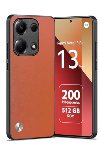 Puxssul für Xiaomi Redmi Note 13 Pro 4G / Poco M6 Pro 4G Hülle, weiche TPU Kunstleder Hülle,Extrem leichte Ultraleichte Kameraschutz Lederhülle für Xiaomi Redmi Note 13 Pro 4G/Poco M6 Pro 4G (Orange) von Puxssul