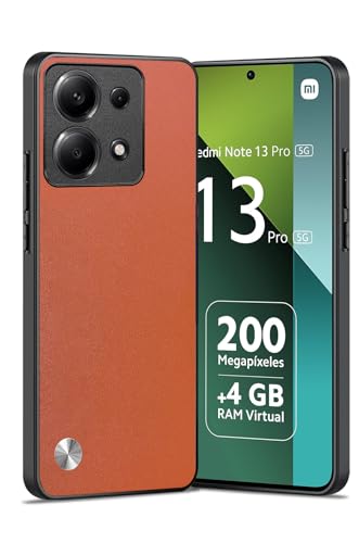 Puxssul für Xiaomi Redmi Note 13 Pro 5G / Poco X6 5G Ultra 5G Hülle, weiche TPU Kunstleder Hülle,Extrem leichte Ultraleichte Kameraschutz Lederhülle für Xiaomi Redmi Note 13 Pro 5G/Poco X6 5G (Orange) von Puxssul