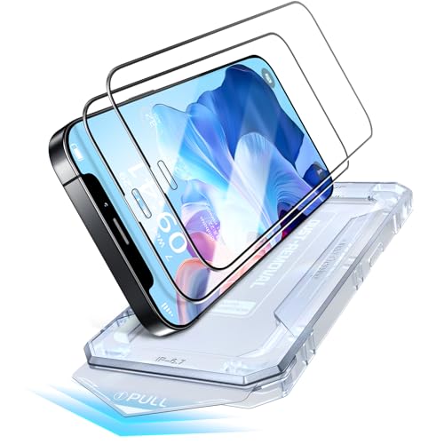 PuyaTeya Unbreak Top 9H+ Schutzfolie für Panzerglas für iPhone 12 Pro MAX, 12FT Militär-Standard Stoßfest + ultimative Langlebig, 1:1 Vollabdeckung, Blasenfrei einfache Installation, 2 Stück PuyaTeya Unbreak Top 9H+ Schutzfolie für Panzerglas für iPhone 12 Pro MAX, 12FT Militär-Standard Stoßfest + ultimative Langlebig, 1:1 Vollabdeckung, Blasenfrei einfache Installation, 2 Stück von PuyaTeya