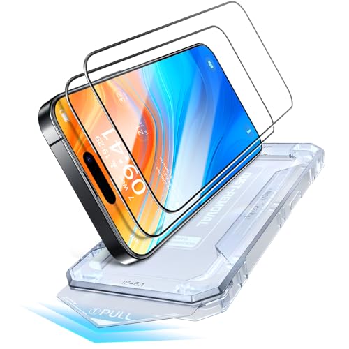 PuyaTeya Unbreak Top 9H+ Schutzfolie für Panzerglas für iPhone 15 Pro, 12FT Militär-Standard Stoßfest + ultimative Langlebig, 1:1 Vollabdeckung, Blasenfrei einfache Installation, 2 Stück PuyaTeya Unbreak Top 9H+ Schutzfolie für Panzerglas für iPhone 15 Pro, 12FT Militär-Standard Stoßfest + ultimative Langlebig, 1:1 Vollabdeckung, Blasenfrei einfache Installation, 2 Stück von PuyaTeya