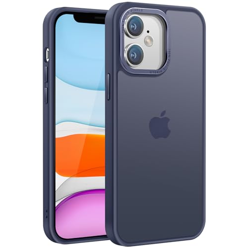 PuyaTeya Handyhülle für iPhone 11 Hülle, [Matt Ölabweisend Schutzhülle] Stoßfeste Kratzfeste Fingerabdruck-resistent Handyhülle iPhone 11 6.1 Zoll (Navy Blau) von PuyaTeya