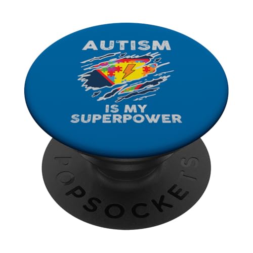 Autismus-Bewusstsein Autistic Kids Awareness Superpower Girl Boy PopSockets Klebender PopGrip Autismus-Bewusstsein Autistic Kids Awareness Superpower Girl Boy PopSockets Klebender PopGrip von Puzzle Vibes Autism Family Apparel.USA