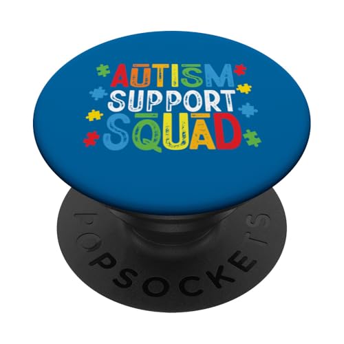Autismus-Bewusstsein Autistische Kinder Autismus Mama Papa Support Squad PopSockets Klebender PopGrip Autismus-Bewusstsein Autistische Kinder Autismus Mama Papa Support Squad PopSockets Klebender PopGrip von Puzzle Vibes Autism Family Apparel.USA