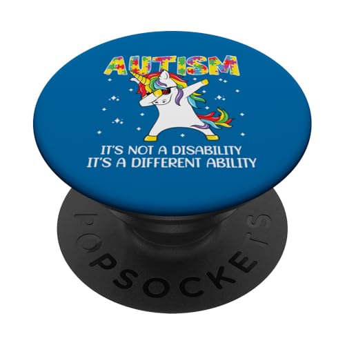 Autismus-Bewusstsein – Einhorn Dabbing Autistic Kids Awareness PopSockets Klebender PopGrip Autismus-Bewusstsein – Einhorn Dabbing Autistic Kids Awareness PopSockets Klebender PopGrip von Puzzle Vibes Autism Family Apparel.USA