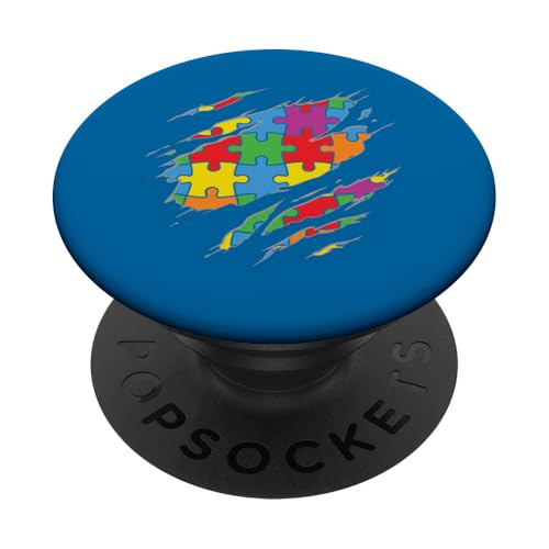 Autismus-Bewusstsein für Mutter, Vater, Eltern, autistisches Kinderbewusstsein PopSockets Klebender PopGrip Autismus-Bewusstsein für Mutter, Vater, Eltern, autistisches Kinderbewusstsein PopSockets Klebender PopGrip von Puzzle Vibes Autism Family Apparel.USA