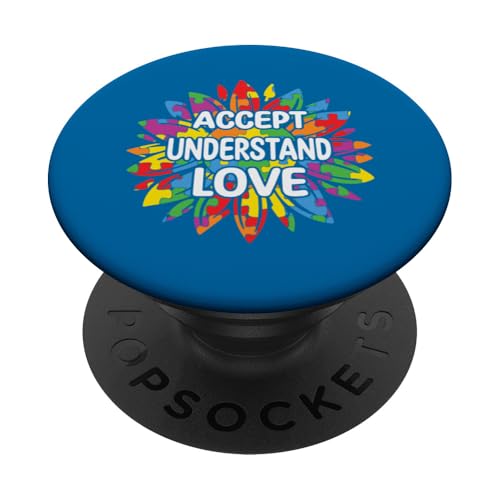 Autismus-Bewusstsein für Mutter, Vater, Eltern, autistisches Kinderbewusstsein PopSockets Klebender PopGrip Autismus-Bewusstsein für Mutter, Vater, Eltern, autistisches Kinderbewusstsein PopSockets Klebender PopGrip von Puzzle Vibes Autism Family Apparel.USA