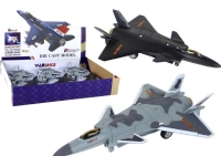 LeanToys Modellflugzeug mit Reibungsantrieb Schwarz Grau von Puzzle