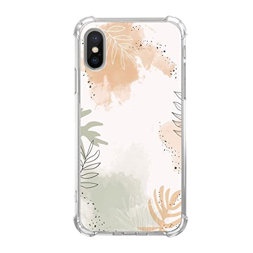 Pvflefkr Abstrakte Kunst Pflanze Blatt Hülle für iPhone X und iPhone Xs, minimalistische indische ästhetische Hülle für iPhone X und iPhone Xs, Coole TPU Bumper Case Cover Pvflefkr Abstrakte Kunst Pflanze Blatt Hülle für iPhone X und iPhone Xs, minimalistische indische ästhetische Hülle für iPhone X und iPhone Xs, Coole TPU Bumper Case Cover von Pvflefkr
