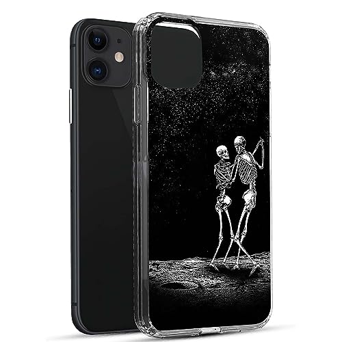 Tanzende Totenköpfe Hülle Kompatibel mit iPhone 12 und iPhone 12 Pro, Hippie Skelett Hülle für iPhone 12 und iPhone 12 Pro, Coole TPU Bumper Handyhülle Tanzende Totenköpfe Hülle Kompatibel mit iPhone 12 und iPhone 12 Pro, Hippie Skelett Hülle für iPhone 12 und iPhone 12 Pro, Coole TPU Bumper Handyhülle von Pvflefkr
