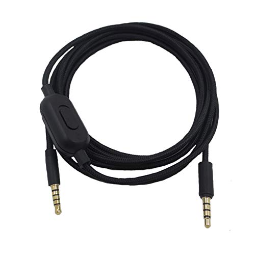 Pwshymi Audiokabel für Spielkopfhörer, Audiokabel Zur Lautstärkeregelung, Mikrofon, Adapter für G233 G433 GPRO GPROX Electroniccable von Pwshymi
