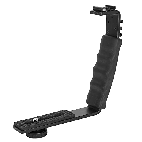 Pwshymi Kamerablitz L-Halterung Dual Blitzschuhhalter Halterung Adapter Halterung DV Mikrofon LED-Licht Consumerelectronics Pwshymi Kamerablitz L-Halterung Dual Blitzschuhhalter Halterung Adapter Halterung DV Mikrofon LED-Licht Consumerelectronics von Pwshymi