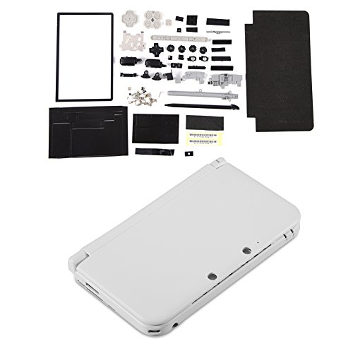 Pwshymi Replecement Case, Kunststoff, einfache Installation, professionelle Kompletthülle, stabil, kompakt für 3DS XL (weiß) von Pwshymi