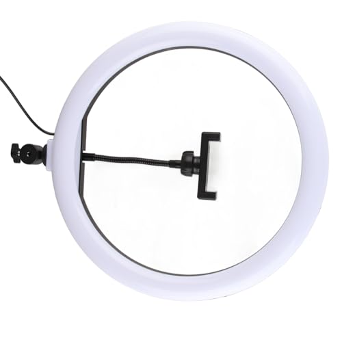 Ringlicht, Selfie-Ringlicht, 13 Zoll, Tragbar, 3000–6000 K, 10 W, USB-Stecker mit 1/4 Zoll Adapter für Make-up von Pwshymi