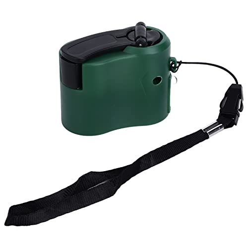 USB -Handkurbel -Ladegerät, USB -Notladegerät mit Rotem LED -Licht für das Wandern von Camping -Mobiltelefonen Digitale Geräte (Grün) von Pwshymi