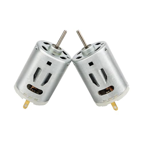 Pxyelec 2 Stück 385 DC Motor 6 V - 24 V mikrostarke Magnet-Kohlebürste DIY Motor 5140RPM-10473RPM-21000RPM für Auto-Lüfter Spielzeug Pxyelec 2 Stück 385 DC Motor 6 V - 24 V mikrostarke Magnet-Kohlebürste DIY Motor 5140RPM-10473RPM-21000RPM für Auto-Lüfter Spielzeug von Pxyelec