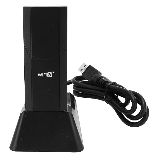 Pyhodi AX1800 WiFi 6 USB-Adapter, 1800 Mbit/s 2,4 GHz 5 GHz Dualband-Wireless-Netzwerkadapter für10 11 PC-Laptop mit WiFi 6, USB 3.0-Anschluss, Faltbarem Design und von Pyhodi