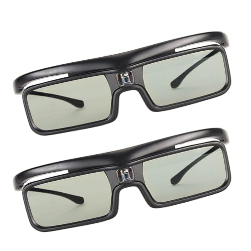 Aktive Verschlussgläser, 144Hz DLP-Link 3D-Brille, Wiederaufladbare 3D-Brillen Brillen für LTV-2500 3000 Pro 3500 Pro Vanish TV mit 40h Spielzeit 178 ° Betrachtungswinkel von Pyhodi