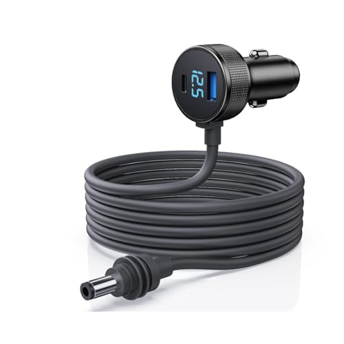 Auto -Ladegerät Multi -Port, 16,4 Fuß 5 M Kabel 3 in 1 Ladegerät DC -Stromkabel und Zigarrenleichteradapter mit Digitalanzeige USB C PD 140W und USB A 35W -Anschlüsse für LKW Auto -Ladegerät Multi -Port, 16,4 Fuß 5 M Kabel 3 in 1 Ladegerät DC -Stromkabel und Zigarrenleichteradapter mit Digitalanzeige USB C PD 140W und USB A 35W -Anschlüsse für LKW von Pyhodi
