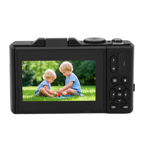 Digitalkameras für Fotografie, Vlogging -Kameras mit 75 MP HD 18x Digital Zoom Autofocus Retro Spiegelloser, 5k Digitalkameras mit 3 -Zoll -Bildschirm für die Reisefotografie von Pyhodi