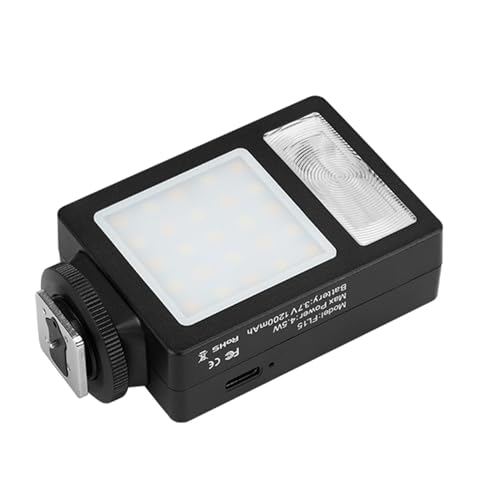Kamera Taschenlampe Füllen Sie Leichte, Kleine Kamera-Taschenlampen-Shootings Füllen Sie Licht mit 5 Helligkeitsstufen GN10 2500K-6500K, Schuhhalterung Blinkt vor von Pyhodi